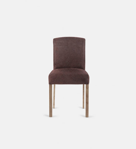Samuel Leather Dining Chair Light Grey Leg (72422)