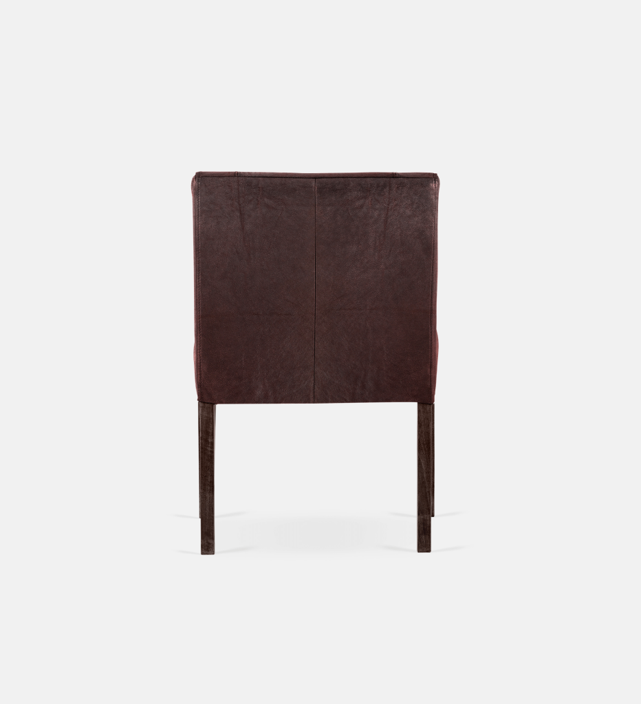Bennet Leather Dining Brown Leg (35586)