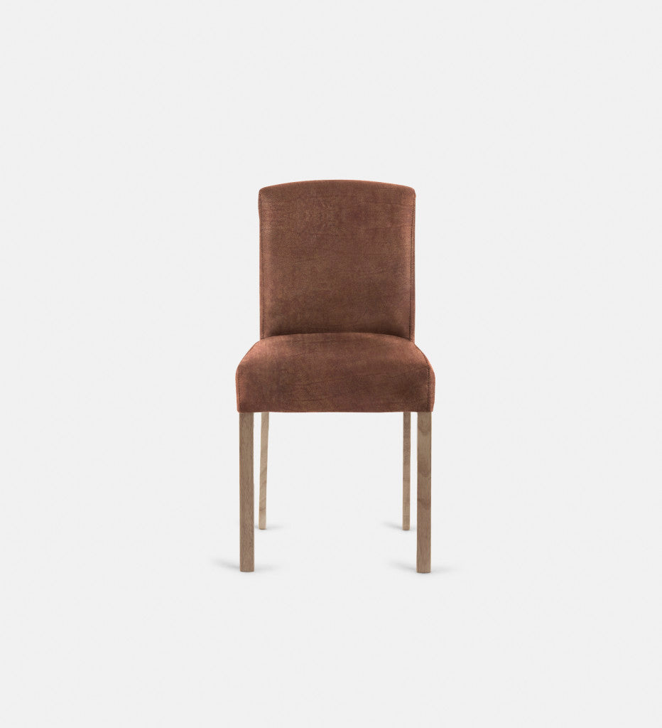 Samuel Leather Dining Chair Light Grey Leg (72464)