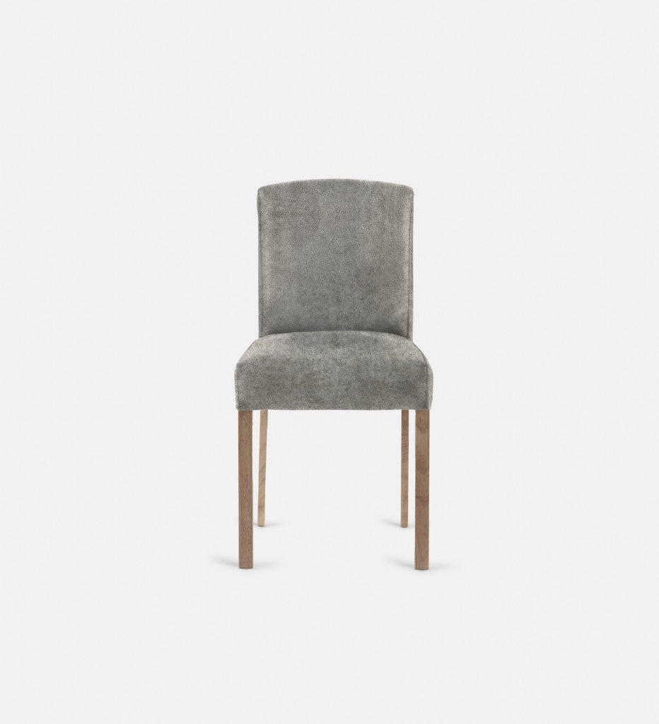 Samuel Leather Dining Chair Light Grey Leg (72469)