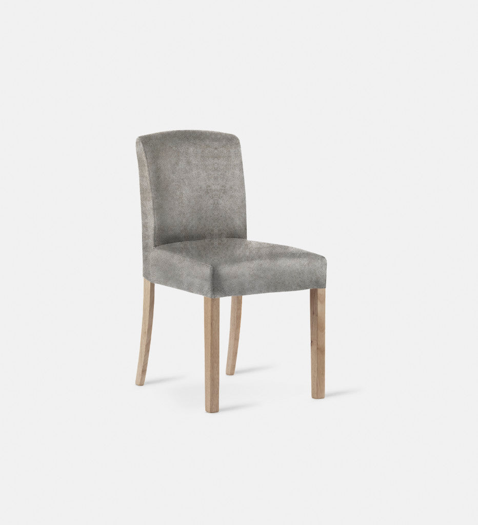 Samuel Leather Dining Chair Light Grey Leg (72470)