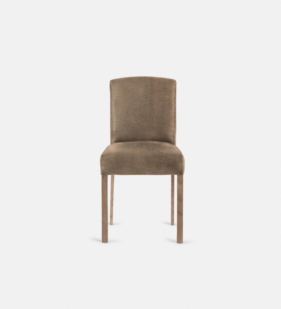 Samuel Leather Dining Chair Light Grey Leg (72474)