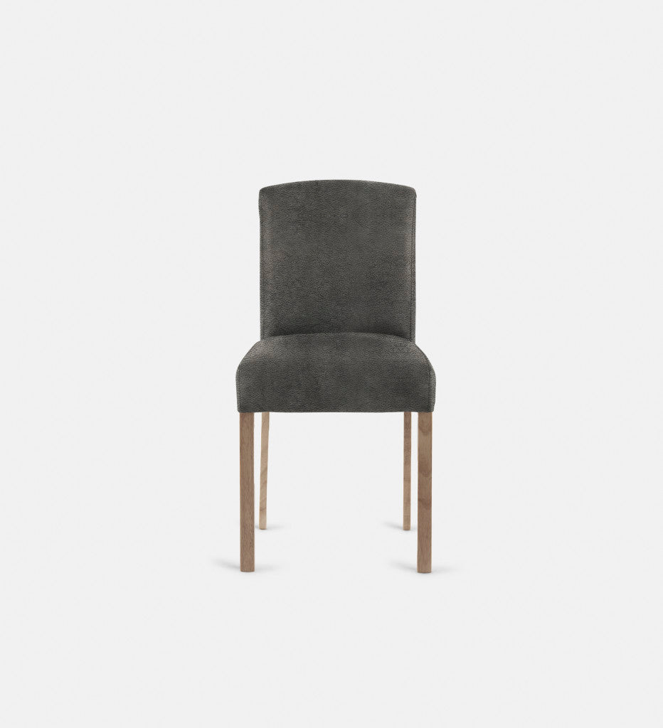 Samuel Leather Dining Chair Light Grey Leg (72494)