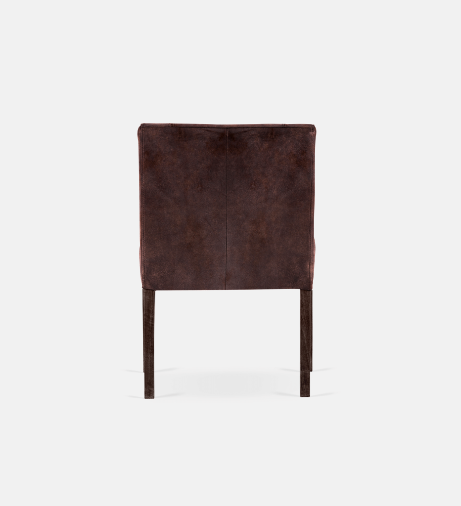 Bennet Leather Dining Brown Leg (35592)
