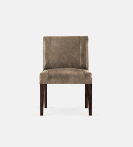 Bennet Leather Dining Brown Leg (35654)