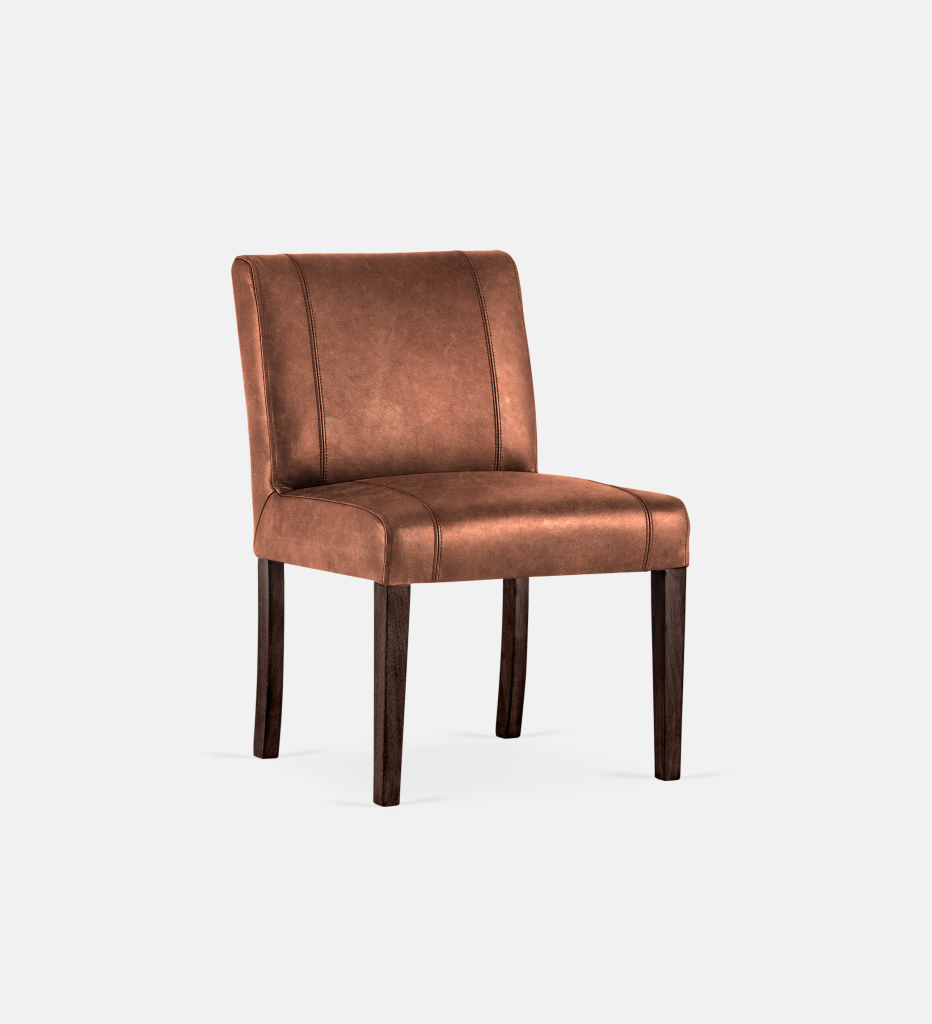 Bennet Leather Dining Brown Leg (35605)