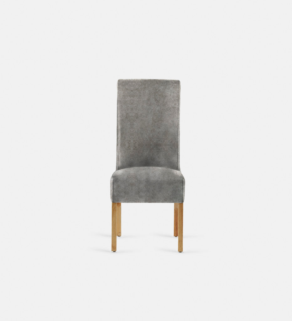 Kritsa Leather Dining Chair Natural Leg (73738)