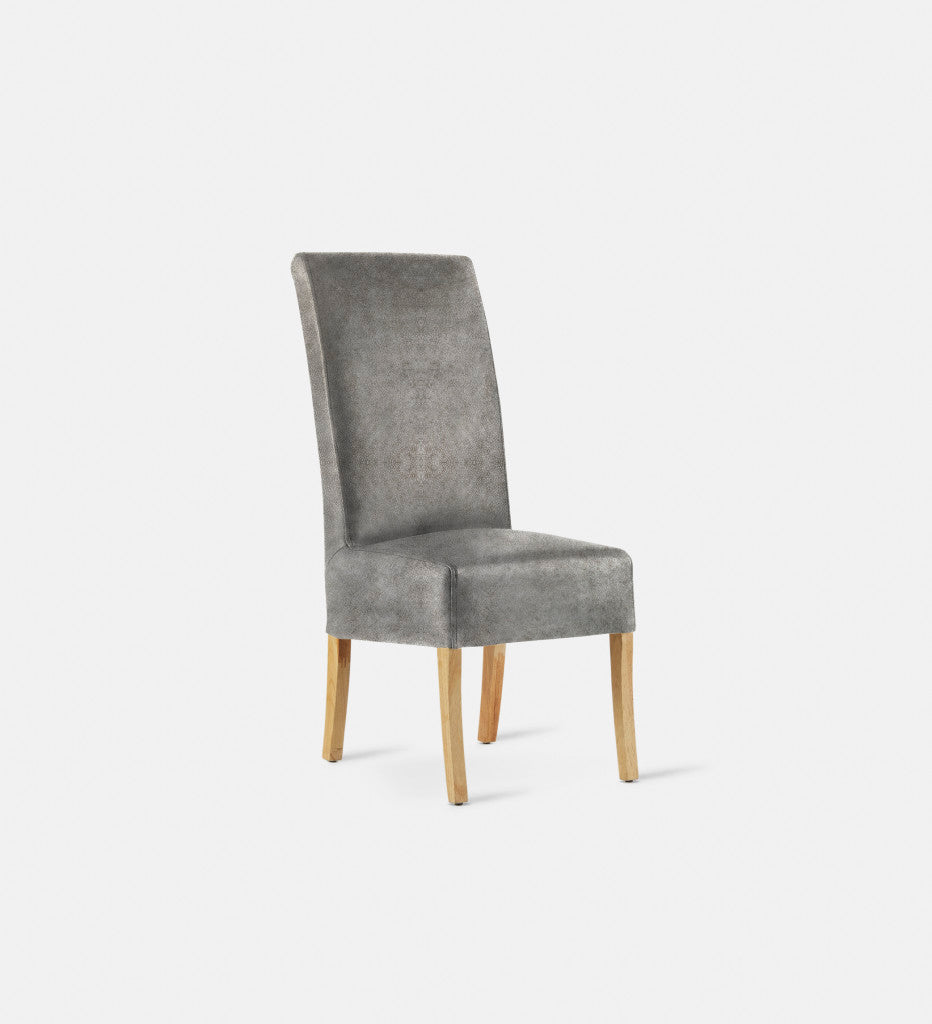 Kritsa Leather Dining Chair Natural Leg (73739)