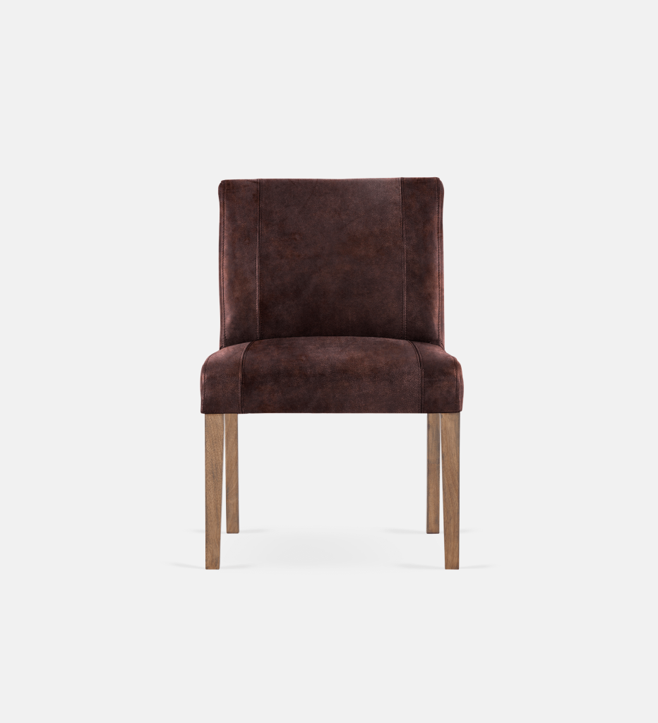 Bennet Leather Dining Light Grey Leg (35639)