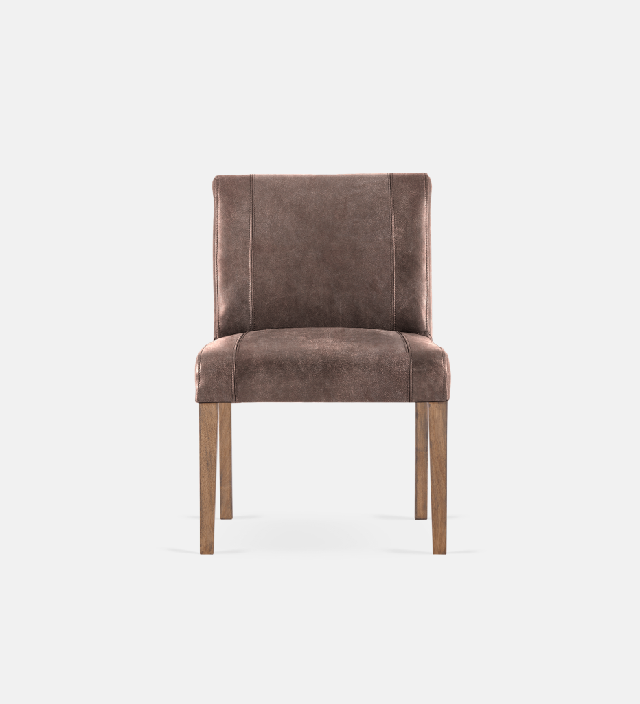 Bennet Leather Dining Light Grey Leg (35675)