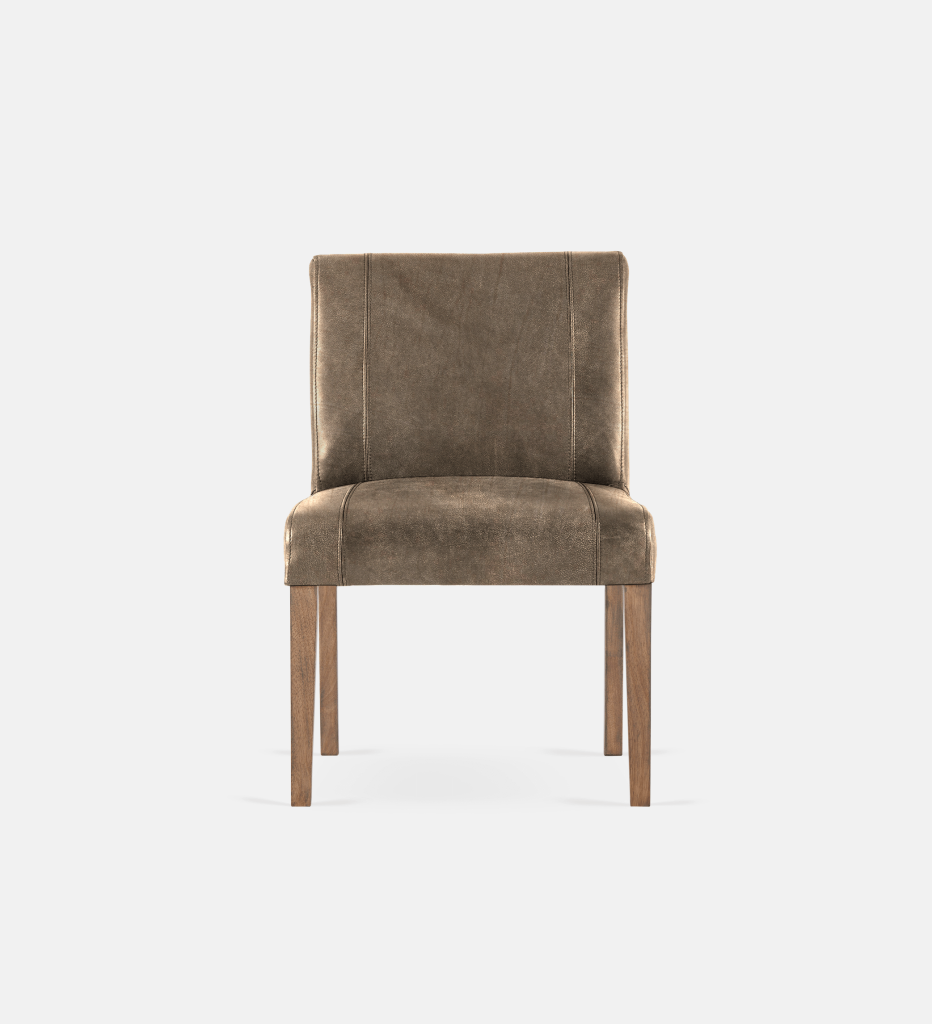 Bennet Leather Dining Light Grey Leg (35679)