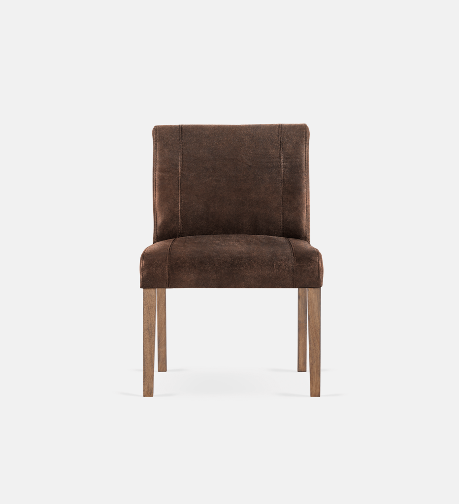 Bennet Leather Dining Light Grey Leg (35683)