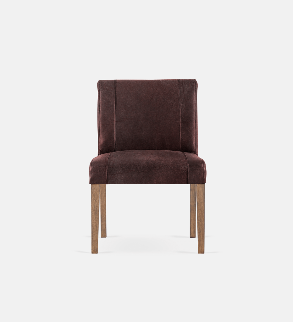 Bennet Leather Dining Light Grey Leg (35715)