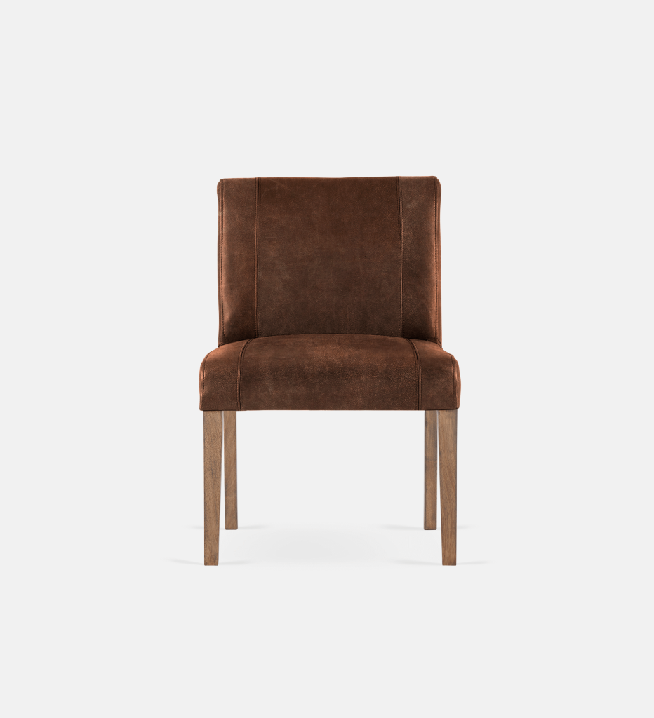 Bennet Leather Dining Light Grey Leg (35719)