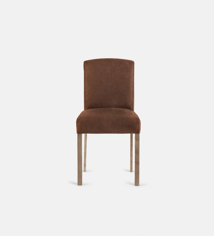 Samuel Leather Dining Chair Light Grey Leg (72528)