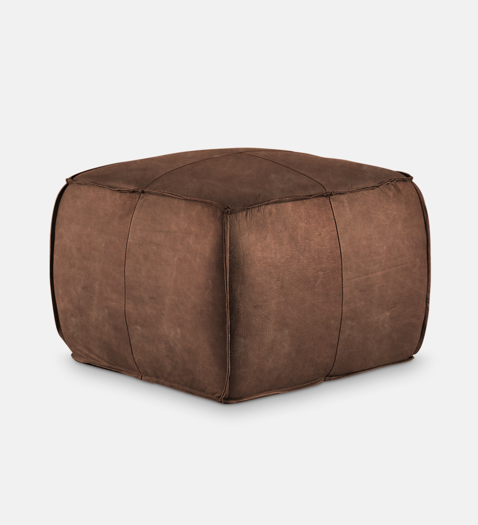 Pax Leather Square Ottoman (66537)