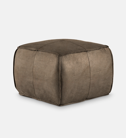 Pax Leather Square Ottoman (66538)