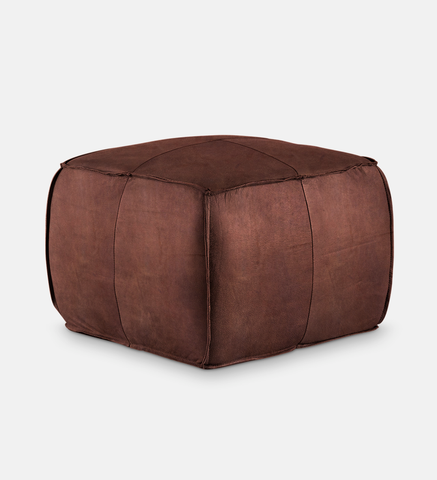 Pax Leather Square Ottoman (66572)