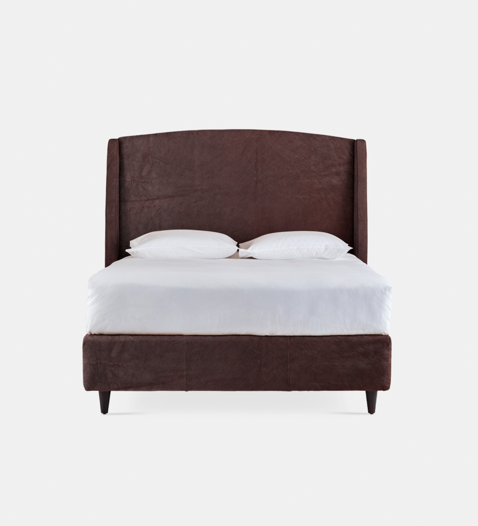 Sawyer Leather Full Bed Queen Extra Length (17330)