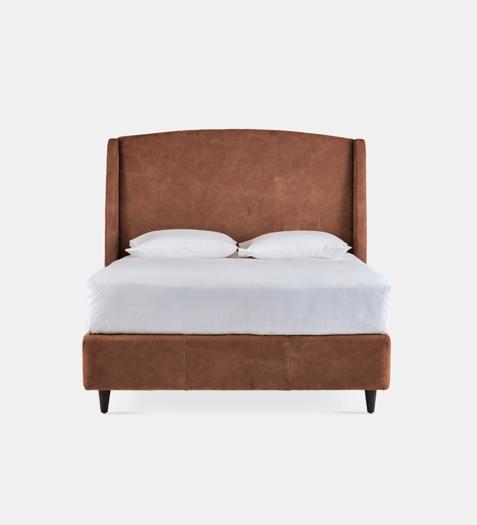 Sawyer Leather Full Bed King Extra Length (18116)