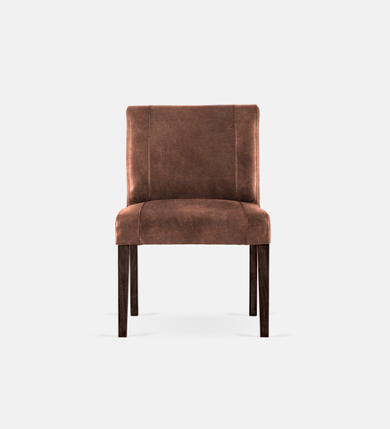 Bennet Leather Dining Brown Leg (57971)