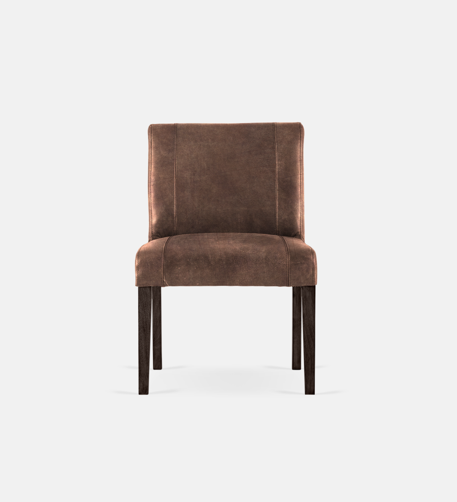 Bennet Leather Dining Brown Leg (57971)