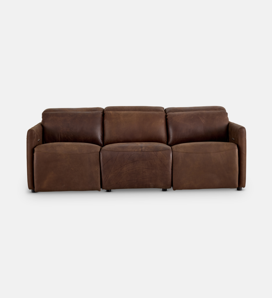 Blake Leather 3 Seater Recliner (102997)