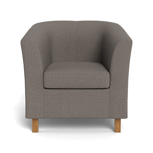 Debbie Tub Fully Upholstered 1 Seater Light Leg (110881)