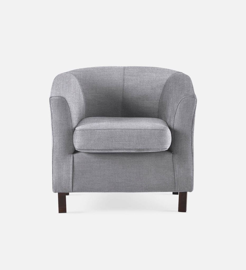 Debbie Tub Fully Upholstered 1 Seater Dark Leg (68424)