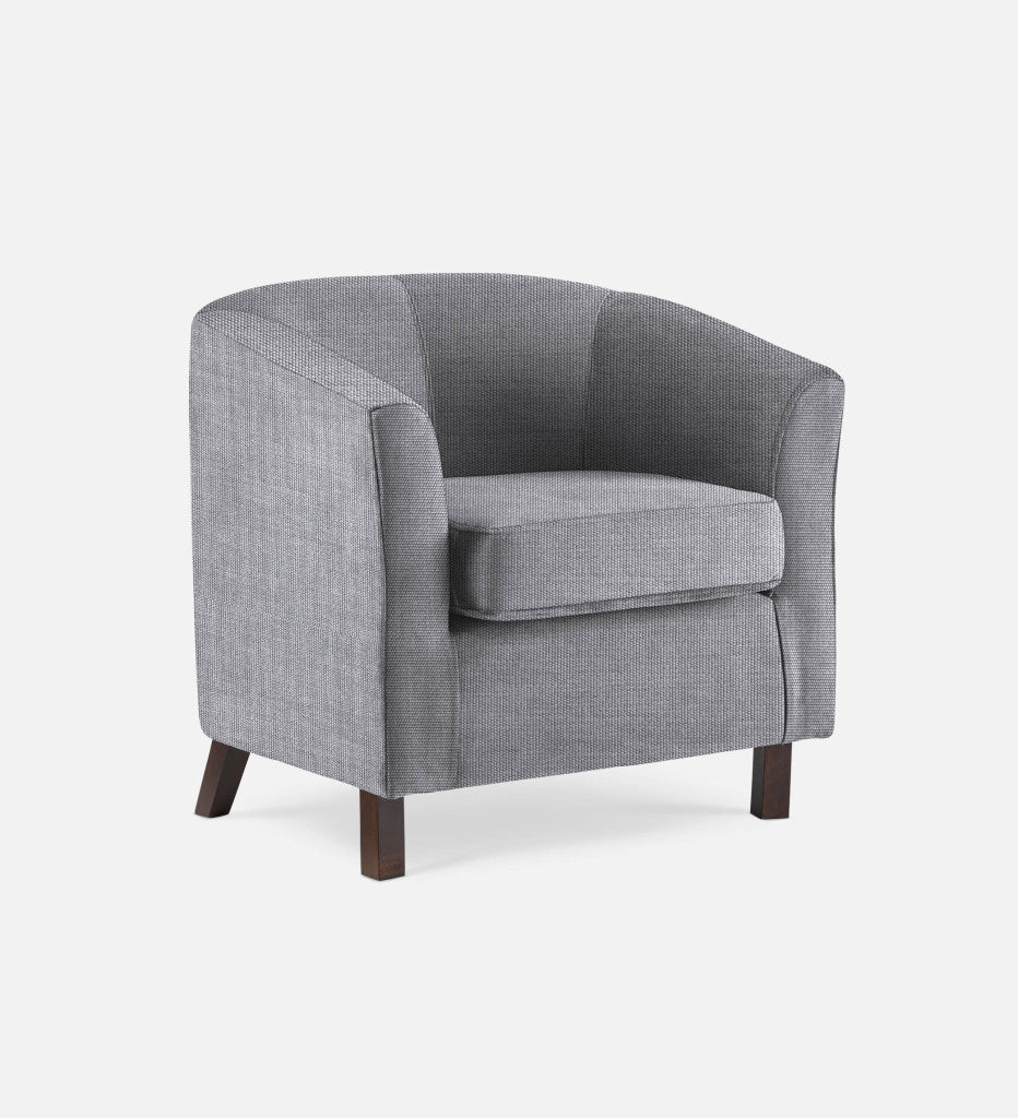 Debbie Tub Fully Upholstered 1 Seater Dark Leg (68425)