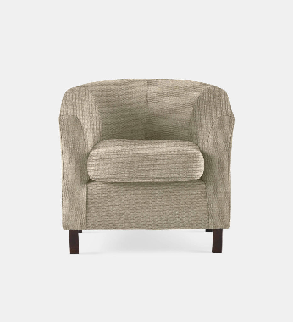 Debbie Tub Fully Upholstered 1 Seater Dark Leg (69595)