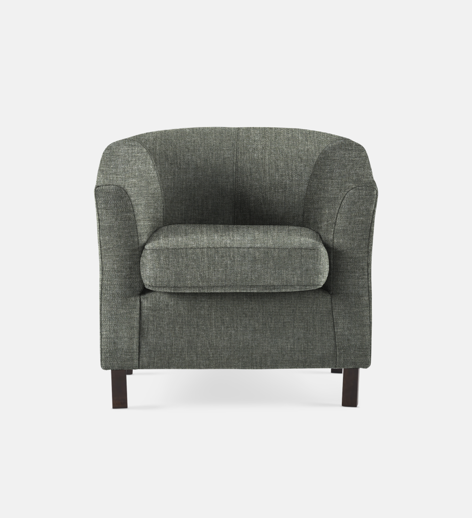 Debbie Tub Fully Upholstered 1 Seater Dark Leg (67850)