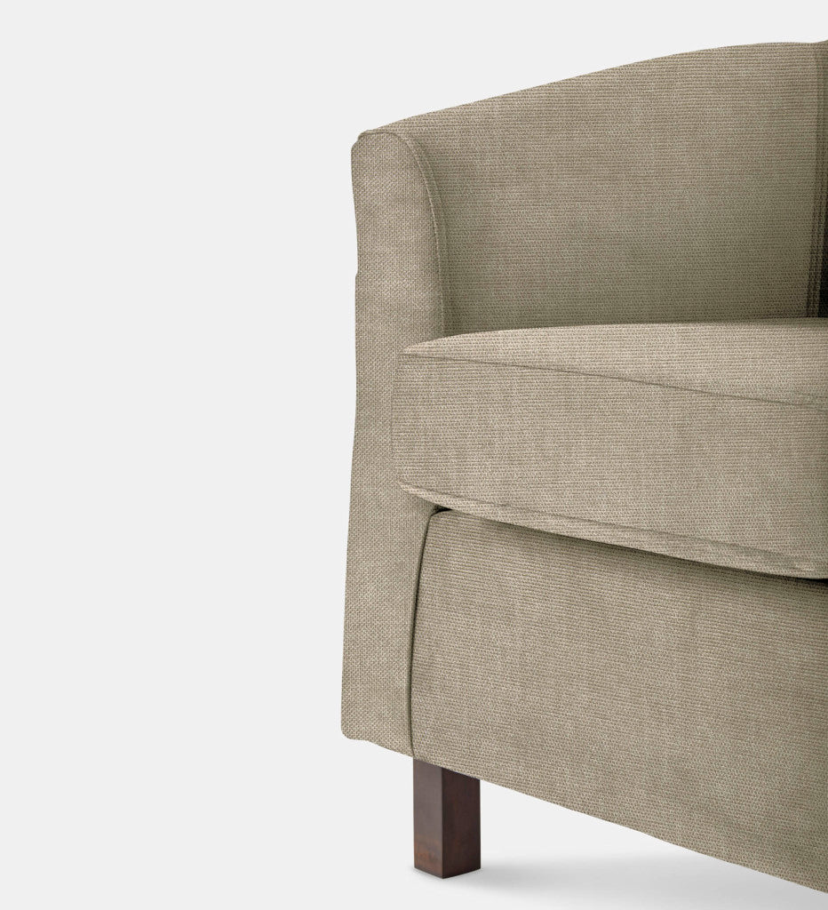 Debbie Tub Fully Upholstered 1 Seater Dark Leg (69593)