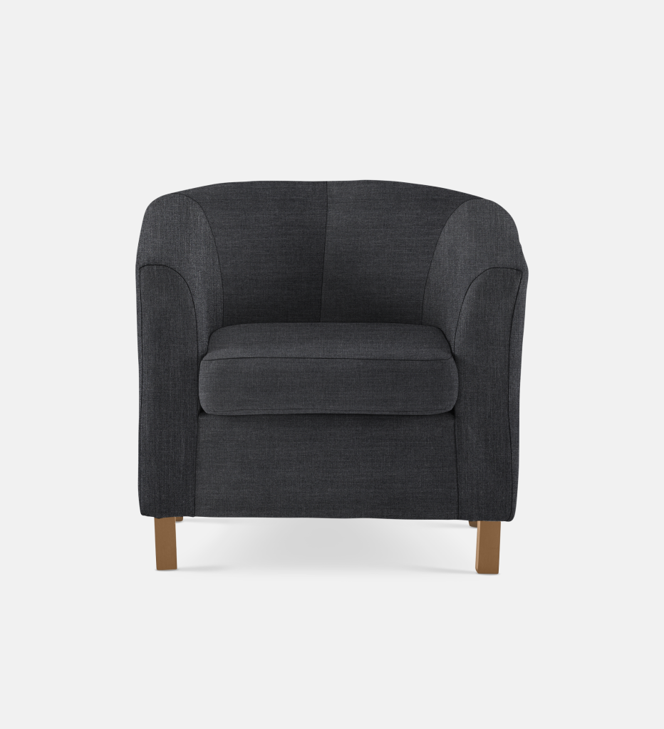 Debbie Tub Fully Upholstered 1 Seater Light Leg (58092)