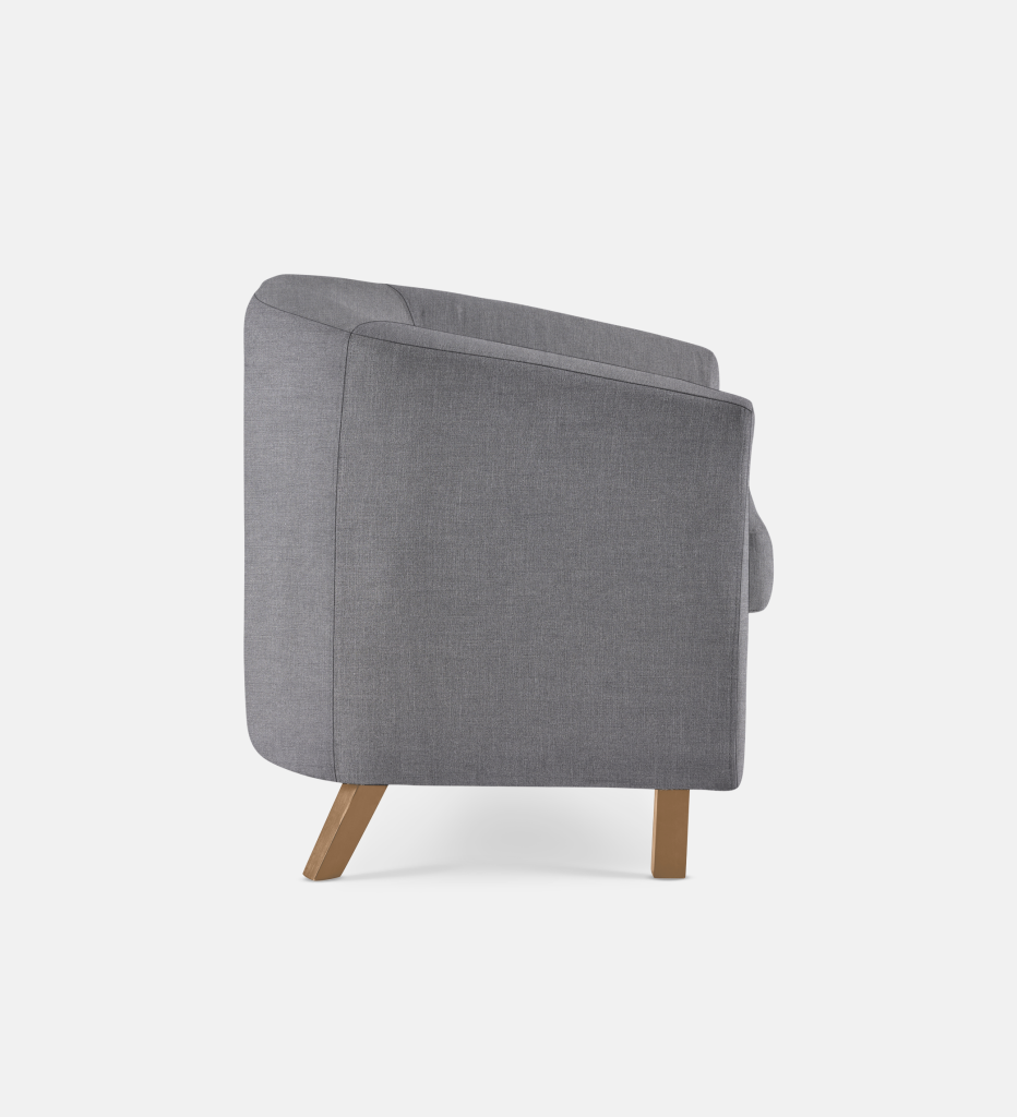 Debbie Tub Fully Upholstered 1 Seater Light Leg (58148)