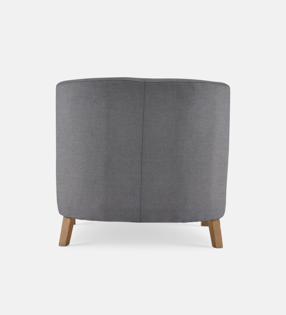 Debbie Tub Fully Upholstered 1 Seater Light Leg (58149)