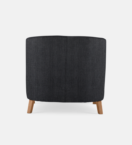 Debbie Tub Fully Upholstered 1 Seater Light Leg (58095)
