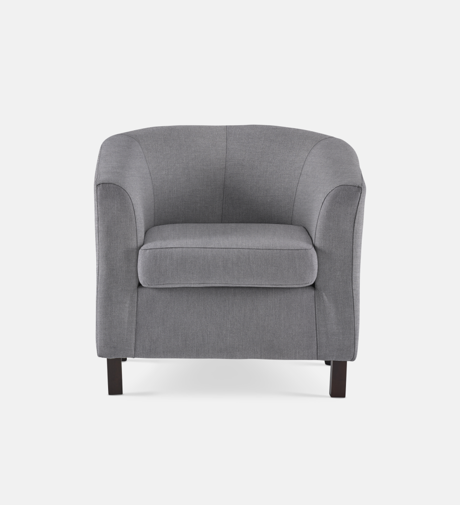 Debbie Tub Fully Upholstered 1 Seater Dark Leg (58143)