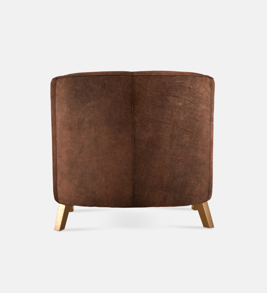 Debbie Tub Leather 1 Seater Light Leg (58105)