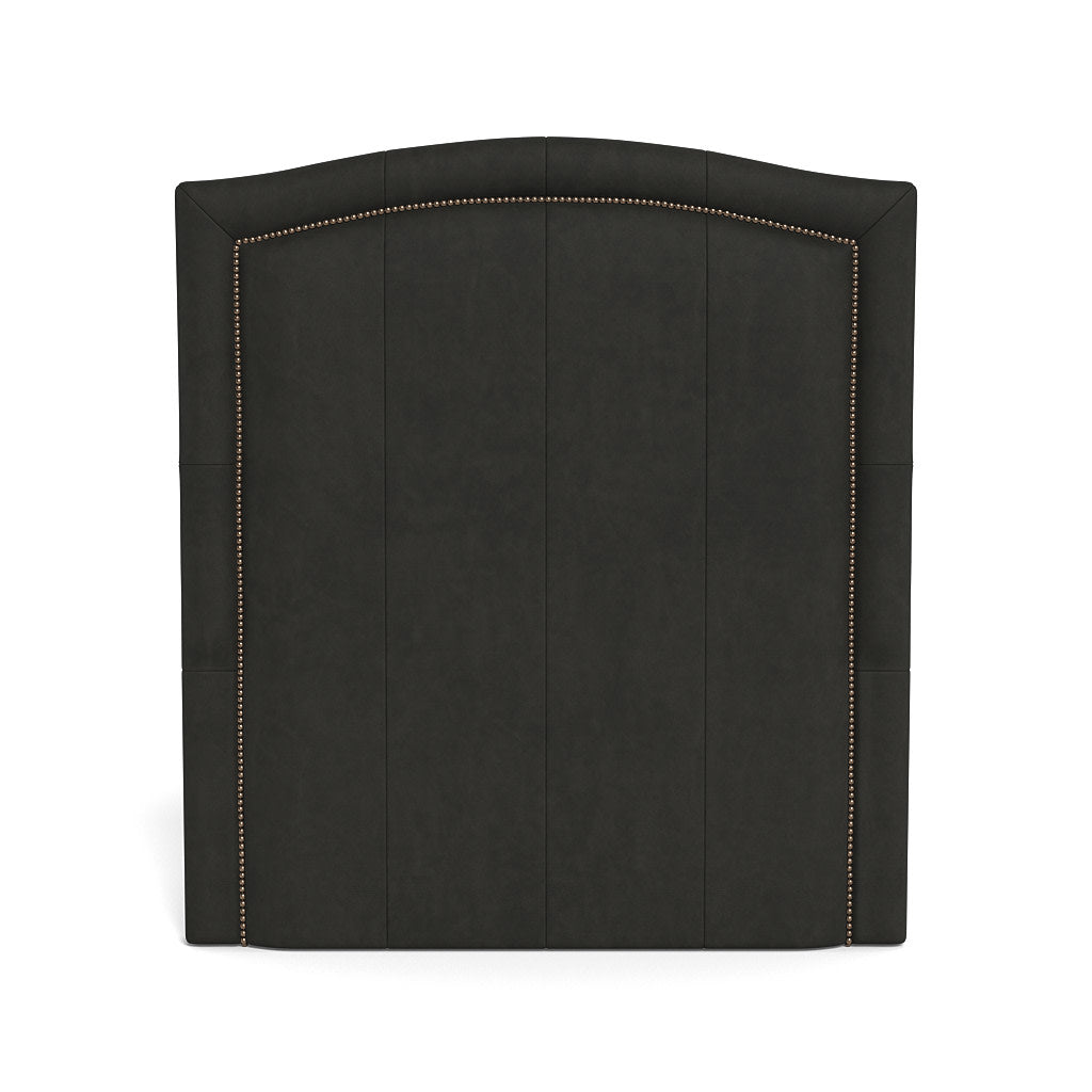 Fletcher Leather Headboard 3 Quarter Studs (91573)