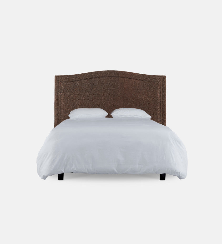 Fletcher Leather Headboard Double Piping (80234)