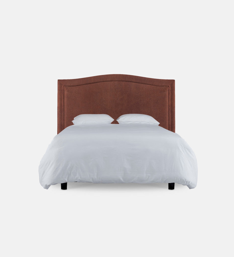 Fletcher Leather Headboard Queen Piping (80306)