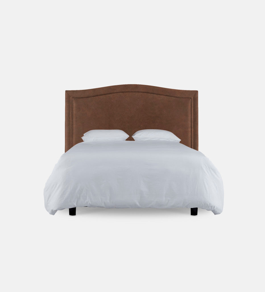 Fletcher Leather Headboard Queen Piping (80303)
