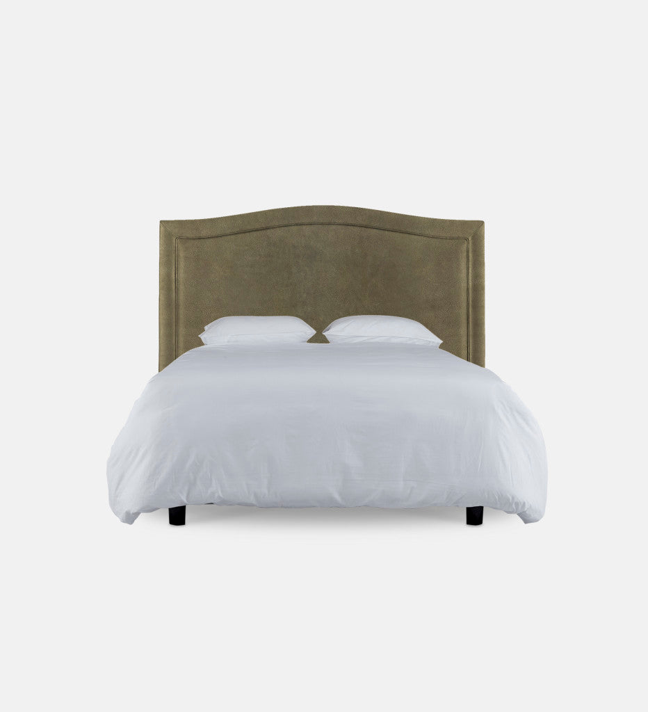 Fletcher Leather Headboard Queen Piping (80265)