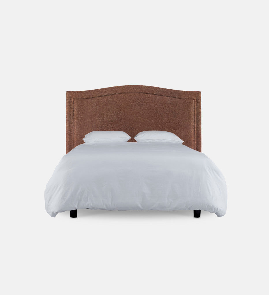 Fletcher Leather Headboard Queen Piping (80275)