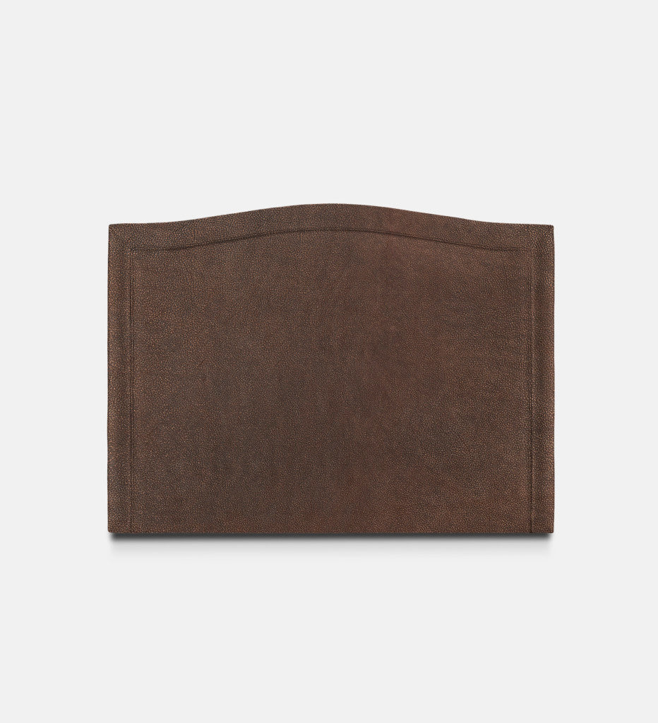 Fletcher Leather Headboard 3 Quarter Piping (80176)