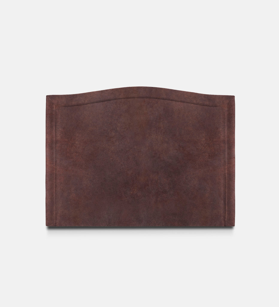 Fletcher Leather Headboard 3 Quarter Piping (80164)