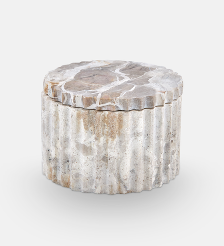 Gemma Marble Cannister Small