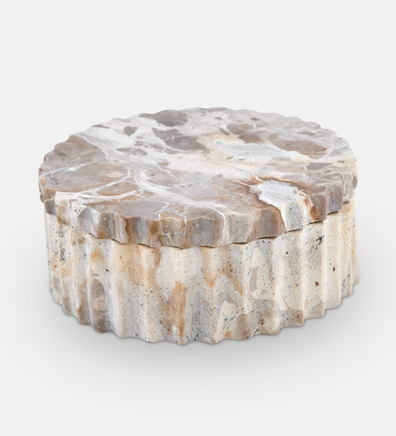 Gemma Marble Cannister Small