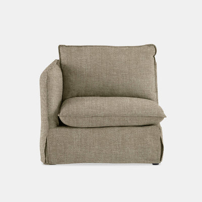 Indiana Slipcover Modular Couch - Left
